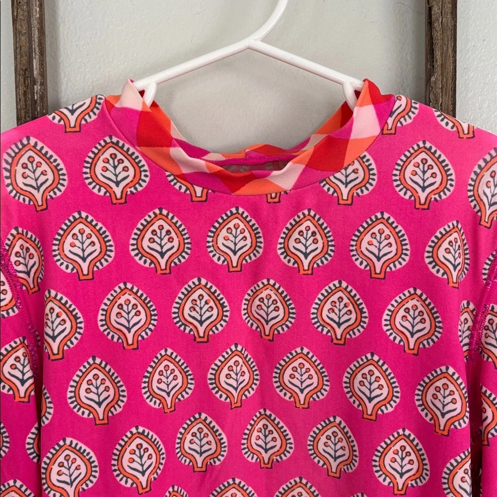 Crewcuts x SZ Blockprints girl’s rashguard swim top